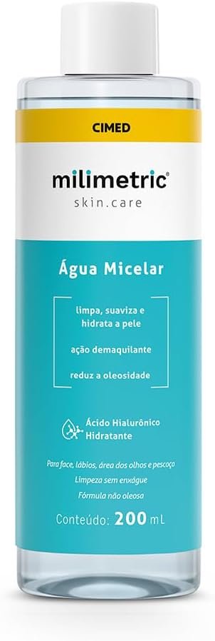 Milimetric Skincare Água Micelar com Ácido Hialurônico 200ml